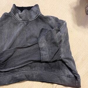 BDG Charcoal High-Collar Sweatshirt